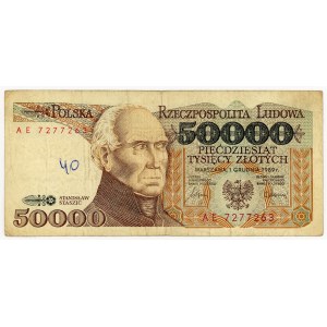 50,000 zloty 1989, AE series
