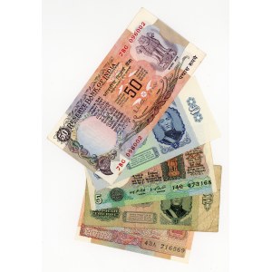 World, Czechoslovakia, India, Bangladesh, set of 5 pieces