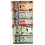 Sudan, 20, 10, 5, 1 pound, set of 5 pieces