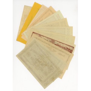 Germany, railroad bills 100 billion to 1 million, hyperinflation set 12 bills 1923 - 1924