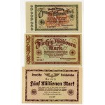 Germany, railroad bills 100 billion to 1 million, hyperinflation set 12 bills 1923 - 1924
