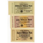 Germany, railroad bills 100 billion to 1 million, hyperinflation set 12 bills 1923 - 1924