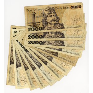 2.000 oro 1979, serie varie, set di 12 pezzi