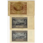 1,2,20,100 zloty 1940 and 2 zloty 1941, set of 6 pieces