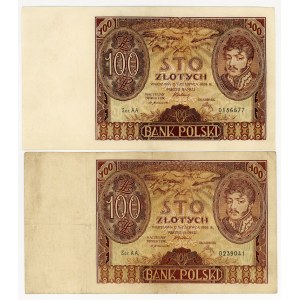 100 Zloty 1932, Serie AA, Satz zu 2 Stück