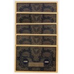 100 Polish marks 1919, various series, set of 17 pieces