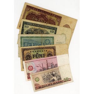 Niemcy, 5, 10, 20, 50 marek, różne roczniki, zestaw 6 banknotów