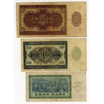 Niemcy, 5, 10, 20, 50 marek, różne roczniki, zestaw 6 banknotów