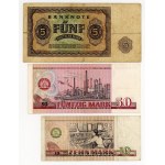 Niemcy, 5, 10, 20, 50 marek, różne roczniki, zestaw 6 banknotów