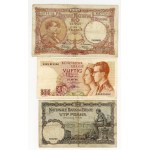 Belgium, 100, 50, 20, 5 francs, set of 7 pieces
