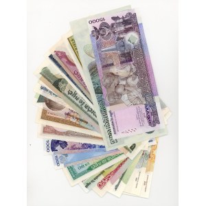 Cambodia, set of 21 banknotes
