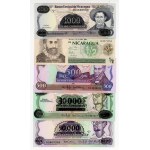 Nicaragua, set of 11 banknotes