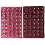Coin caps together with pallet, set of 2 pieces