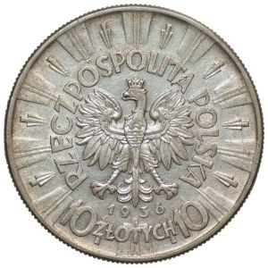 10 zloty 1936, Józef Piłsudski