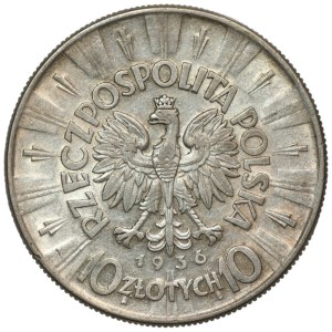 10 zlotych 1936, Józef Piłsudski