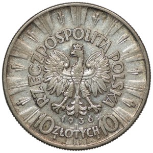 10 zlotych 1936, Józef Piłsudski
