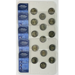 2 euro, oficjalna kolekcja, zestaw 5 sztuk