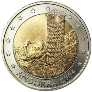 Spain, 2 Euro Specimen Andorra 2004