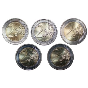 Deutschland, 2 Euro 2013, Baden-Württemberg, 5er-Satz, Tampondruck