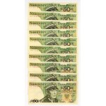 50 złotych 1982 - 1988, zestaw 31 sztuk