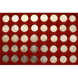 10 - 20,000 zlotys (1959-1993), set of 40 coins
