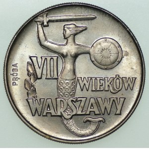 10 zlotych 1965, VII wieków Warszawy, Syrenka, PRÓBA