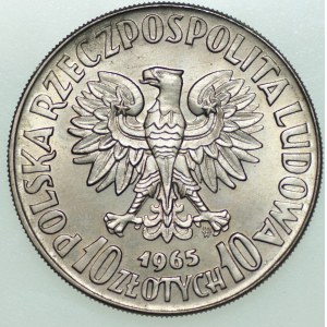 10 zlotych 1965, VII wieków Warszawy, Syrenka, PRÓBA