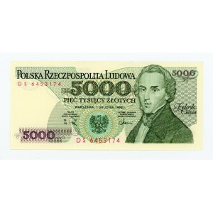 People's Republic of Poland, 5,000 zlotys, 1988 DS (238)