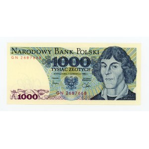 People's Republic of Poland, 1,000 zlotys, 1982 GN (241)