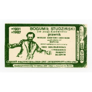 Solidarność, 200 złotych 1988 - Bogumił Studziński (282)