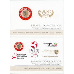 Third Republic of Poland, PWPW set of collector's banknotes, Polish Olympic Champions – Łasko and Kusociński. Total of 2 pieces (257)