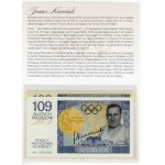 Third Republic of Poland, PWPW set of collector's banknotes, Polish Olympic Champions – Łasko and Kusociński. Total of 2 pieces (257)