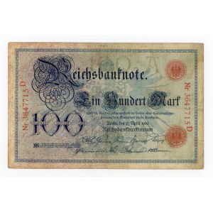Deutschland, 100 Mark 1903 (320)