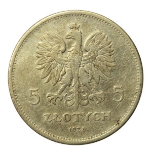 Seconda Repubblica Polacca, 5 zloty 1928 Nike (589)