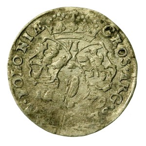 Jan III Sobieski, 1679 six-real coin, Bydgoszcz – Leliwa in an oval (626)