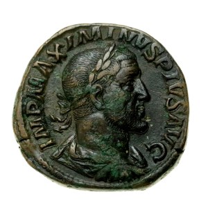 Roman Empire, Maximinus Thrax (235–238 CE), sestertius (118)