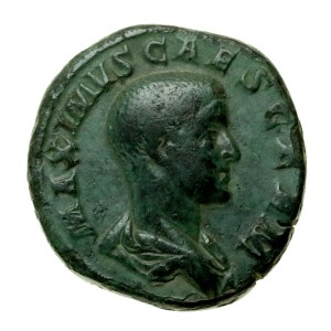 Roman Empire, Maximus (236–238 CE), Sesterce. Rare (119)