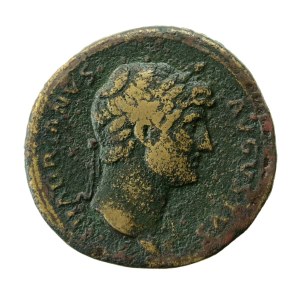 Roman Empire, Hadrian (117–138 CE), sestertius (187)