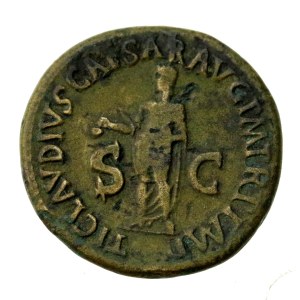 Roman Empire, Antonia the Younger (36 BCE–37 CE), Dupondius (200)
