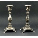 Pair of candlesticks, silver, Portugal, 1843-1853 (120)