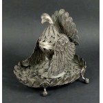 Filigree turkey incense stick, silver, Peru, 19th century (126)