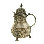Jug with mascarons, silver Netherlands, Friesland, 19th century (129)