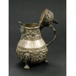 Jug with mascarons, silver Netherlands, Friesland, 19th century (129)