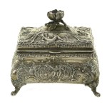 Sugar bowl silver, France, 19th century (130)