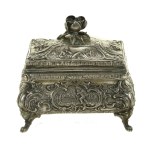 Sugar bowl silver, France, 19th century (130)