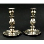 Pair of candlesticks, pr. 84 silver, Russia, St. Petersburg 1846 (132)