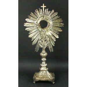 Monstrance, stříbro 950, Francie, Paříž 1828 (140)