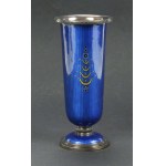 Enamel vase, silver, Sweden (141)