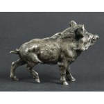 Boar figure in silver pr. 800, Germany 19th / 20th century. (152)