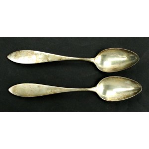 Pair of spoons, pr. 12 silver, Poland, Nowakowski Warsaw 1930s/40s (182)